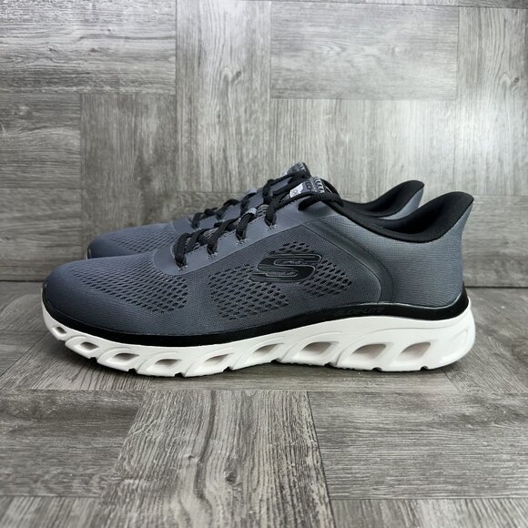 Skechers Glide-Lite Men's size 12 Grey Running Shoes - Picture 2 of 8